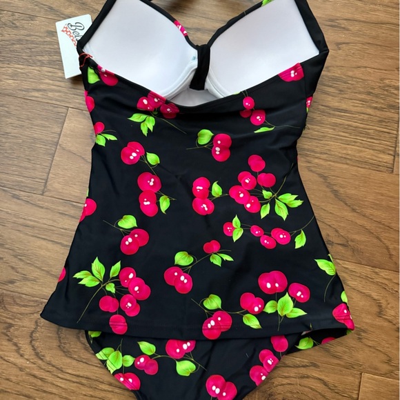 NWT - Belsira 1950's Cherry Swimsuit - Picture 8 of 12